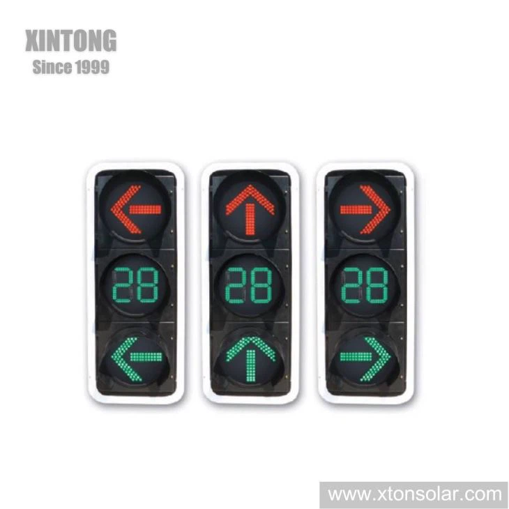 200mm Intelligent Traffic Signal Light With Countdown Timer